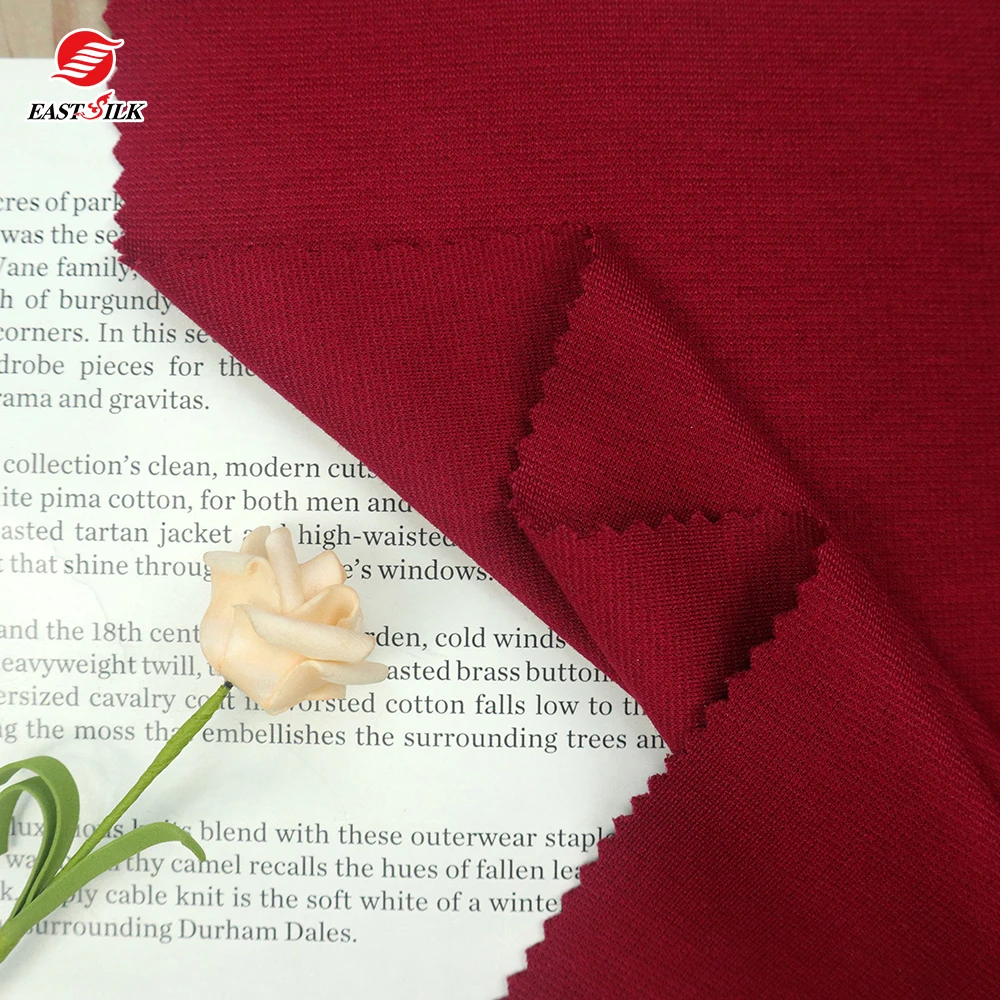 High quality Stretch Viscose Breathable Rayon Nylon Spandex Pants Material Ponte Roma Fabric for Sportswear