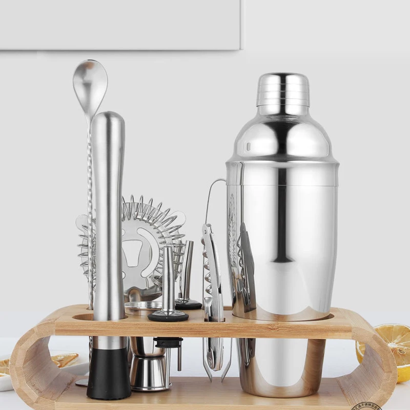 Stainless Steel Bar Tools Bartender Kit Cocktail Shaker Set