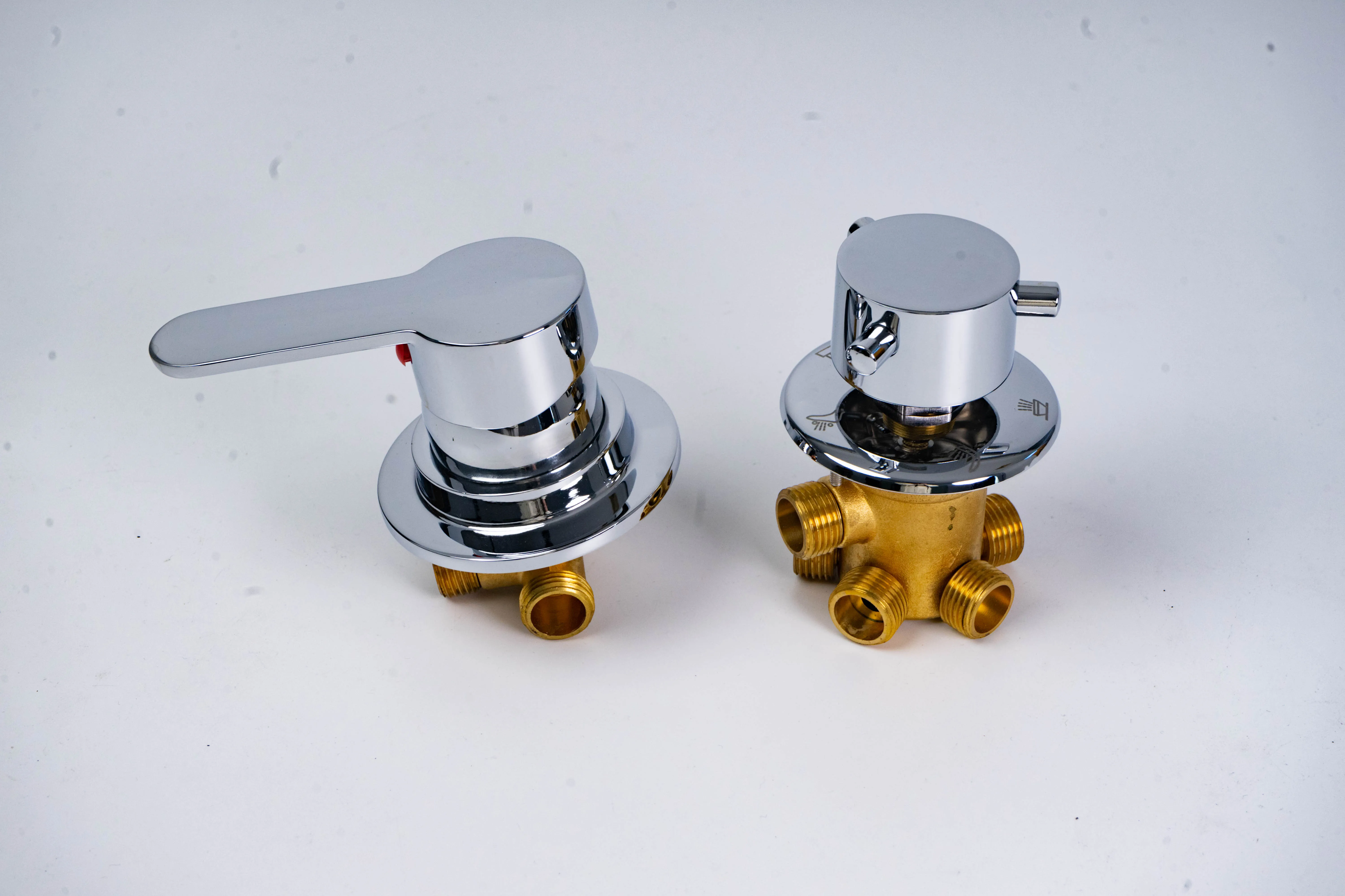 Hydrorelax Full copper concealed thermostatic shower valve rotary control bathtub shower faucet