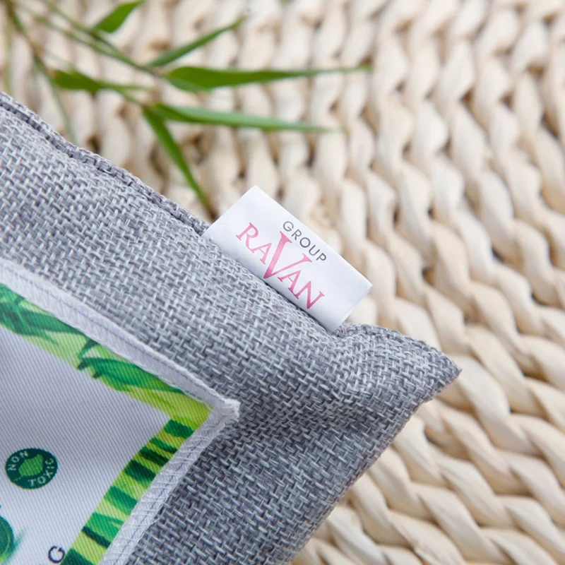 200g Air Purify Bag Fresh Active Carbon Linen Bags Bamboo Charcoal Mold Odor Deodorant