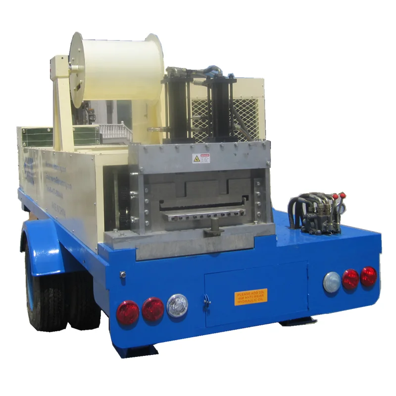 SX-KR-18 standing seam metal  roof tile zinc-plate steel coil workroom roof construction machine