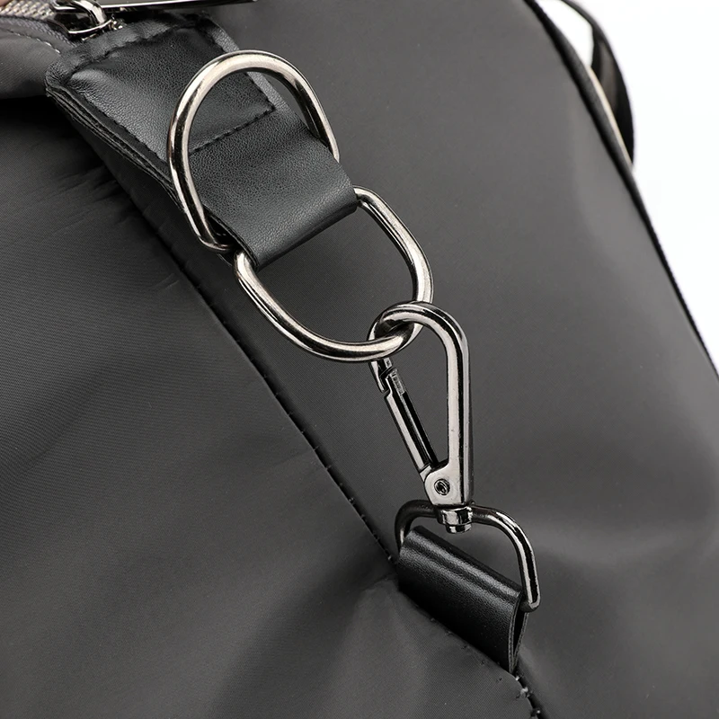 Custom waterproof  light weigh tote gym bag nylon handbags large capacity women shoulder travel bag