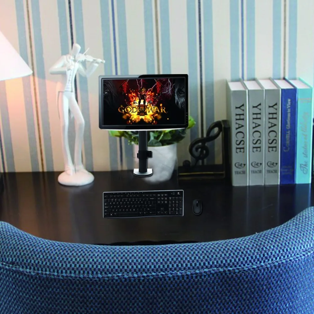 
Full Adjustable Single Arm LCD LED Monitor Stand Desk Mount Bracket for 13