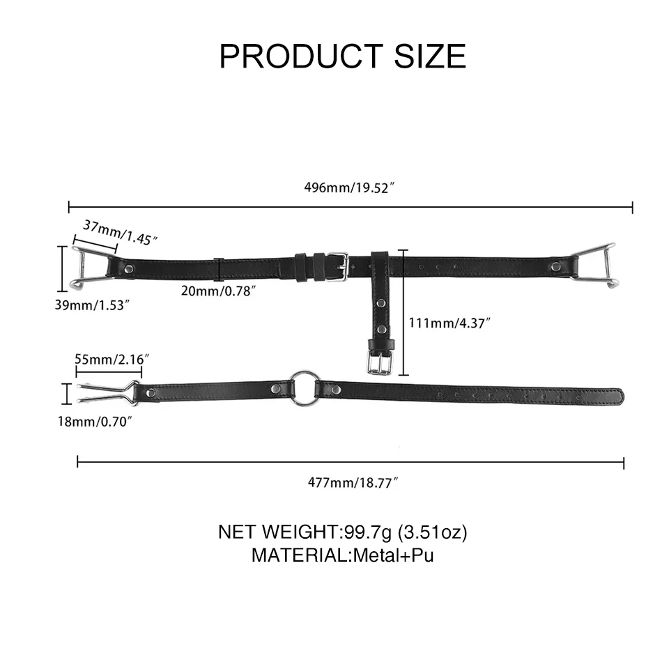 Bondage Gear Stainless Steel Nose Hook and Mouth Clamps BDSM Sm Sex Toys for Adults for Women and Men Juguetes Sexuales