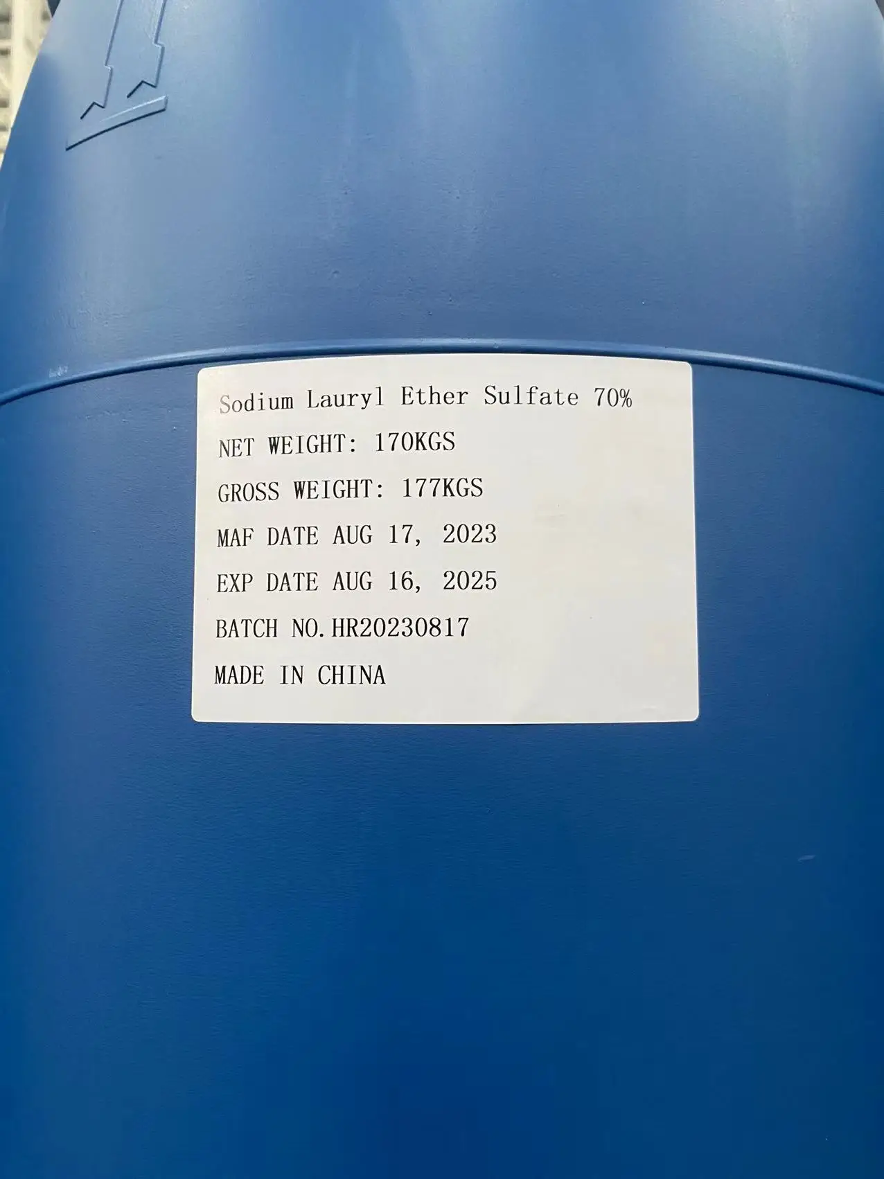 Good quality sles n70 produits chimiques pour la fabrication de savon liquide sles 70% sodium lauryl ether sulphate