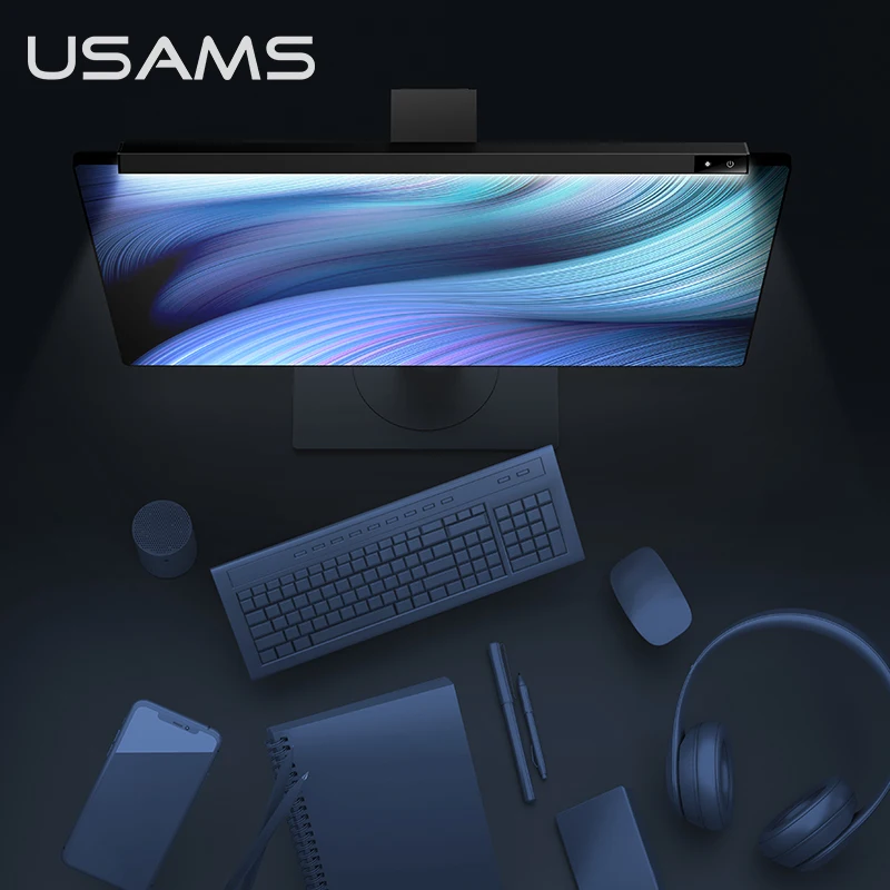 USAMS 2021 регулируемый экран для чтения подвесной светильник компьютерный монитор Светодиодная настольная лампа для компьютера