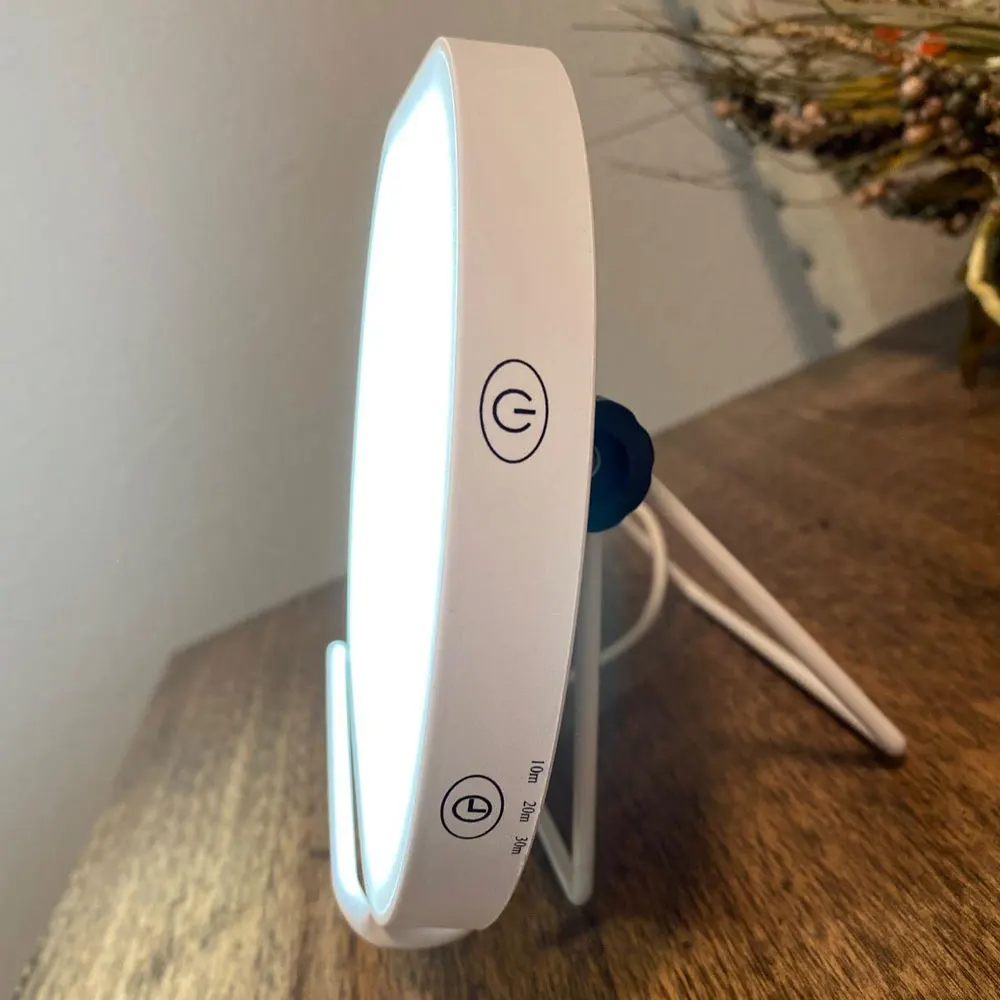 Fashion Design 10000 Lux LED Touch Control Daylight Lamp 4 Brightness Timing Function Light Therapy Table Lamp For Indoor