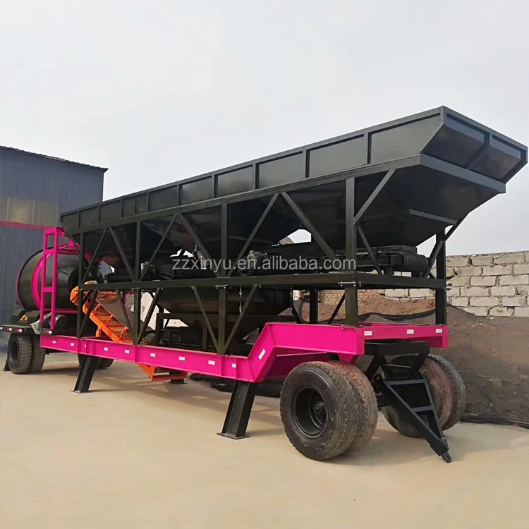 Hot Sale Self Loading Drum Mobile Concrete Batching Plant