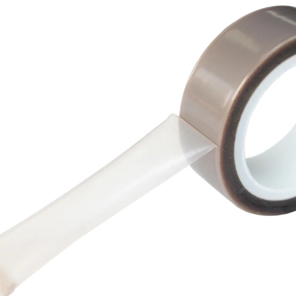 3- High Temperature Heat Resistant Soft Surface No-residual PTFE Film with Silicone Glue Skived PTFE Self Adhesive Tape
