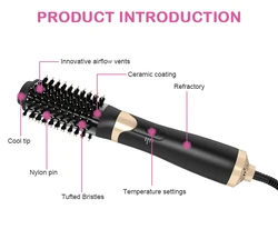 1000 watt One Step Hair Dryer and Volumizer Salon Multi-function Hair Dryer Volumizing Styler Comb Hot Air Styling Brush