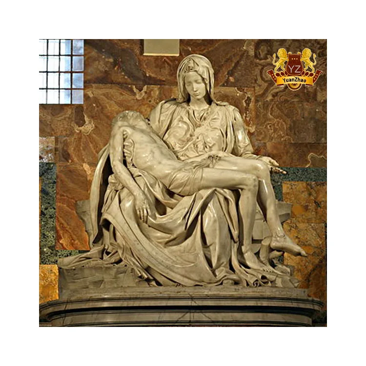 Stone Religious Statues Virgin Mary And Jesus Life size Pieta Statue Sculpture Garden Stone Statue Pieta Michelangelo Marble