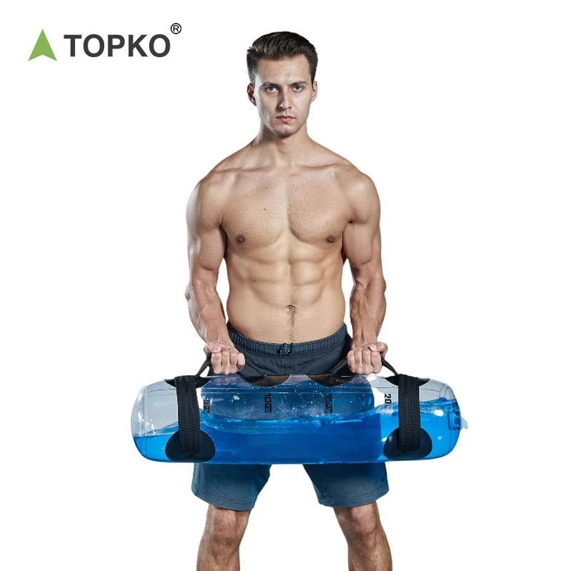 TOPKO popular Portable Adjustable Power Training PVC Water Aqua Bag Water Lifting Weight Water Power Bag