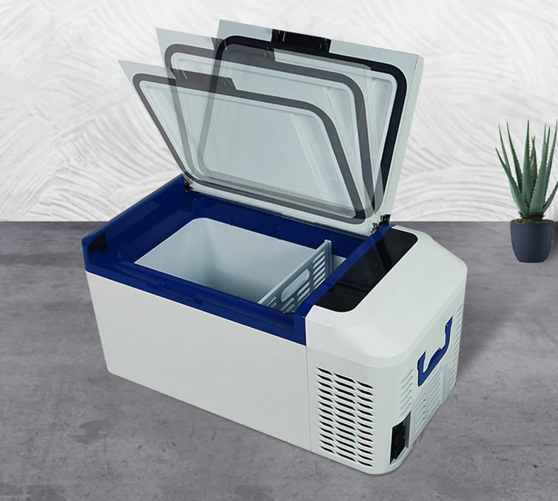 Car Fridge Portable Freezer Car Refrigerator Compressor Mini Refrigerator Hot Selling 12V  21L White