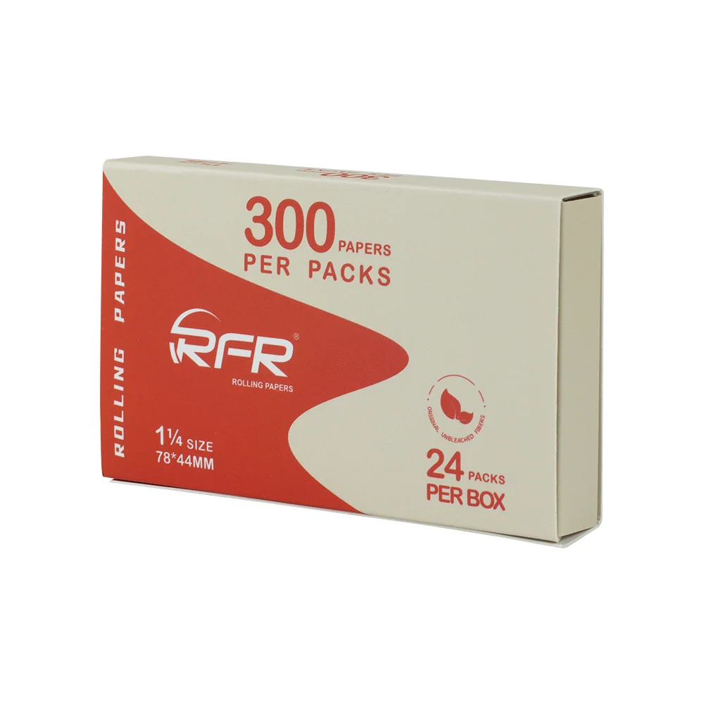 Super RFR Rolling Paper Unbleached Brown Paper with 300 Leaves Smoking Rolling paper