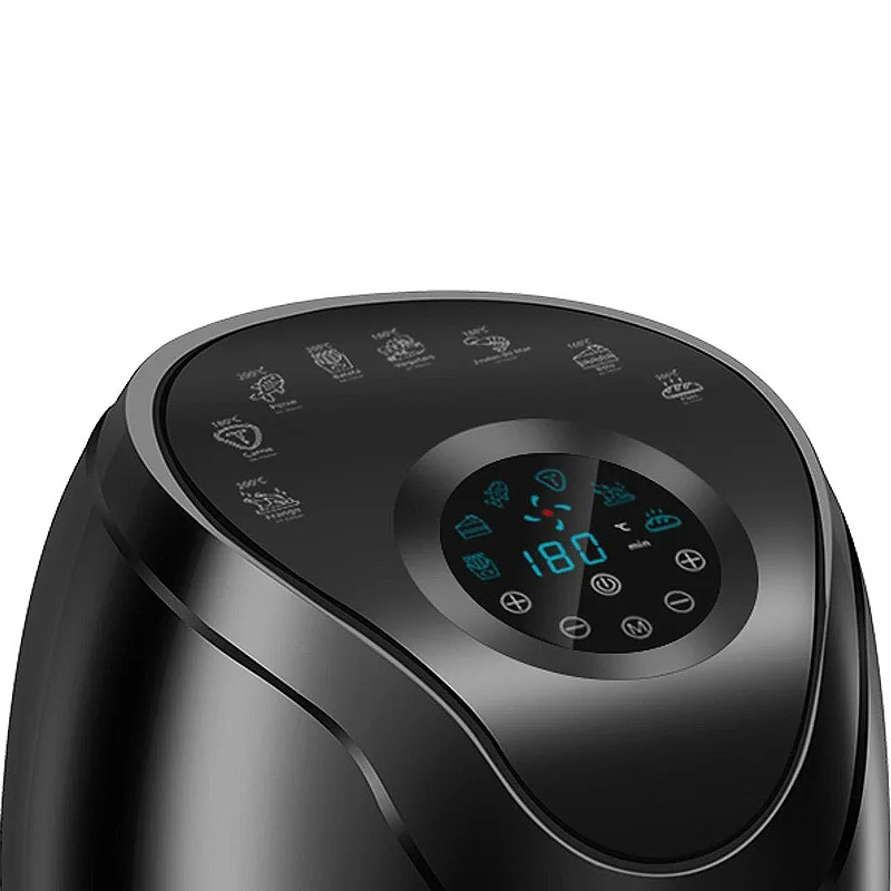 6L 8L Mini Rack Crest Air Fryer Cooking Baking and Grilling as Seen as Silver Electric LED Digital Color Box + Carton Box 10PCS