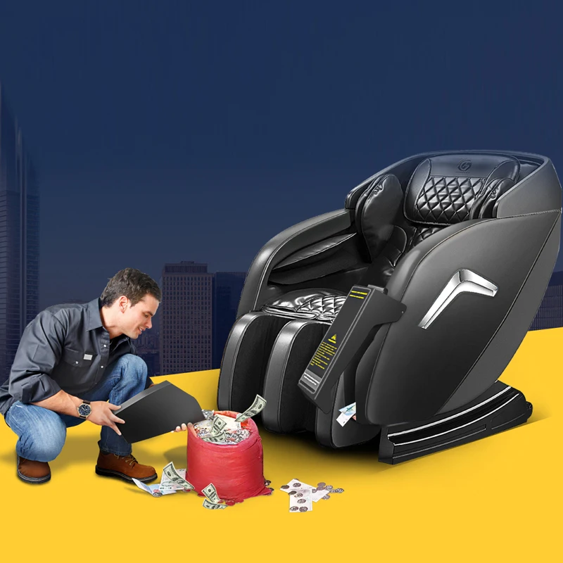 GUOHENG business coin bill operated Commercial zero gravity vending Massage Chair with payment system