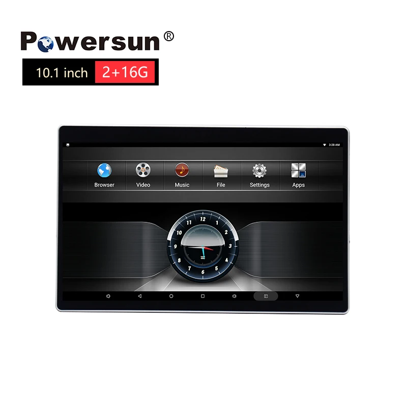 Powersun 10.1 inch IPS Android 9 Headrest Mirror Link Touch Screen Monitor For Car Video