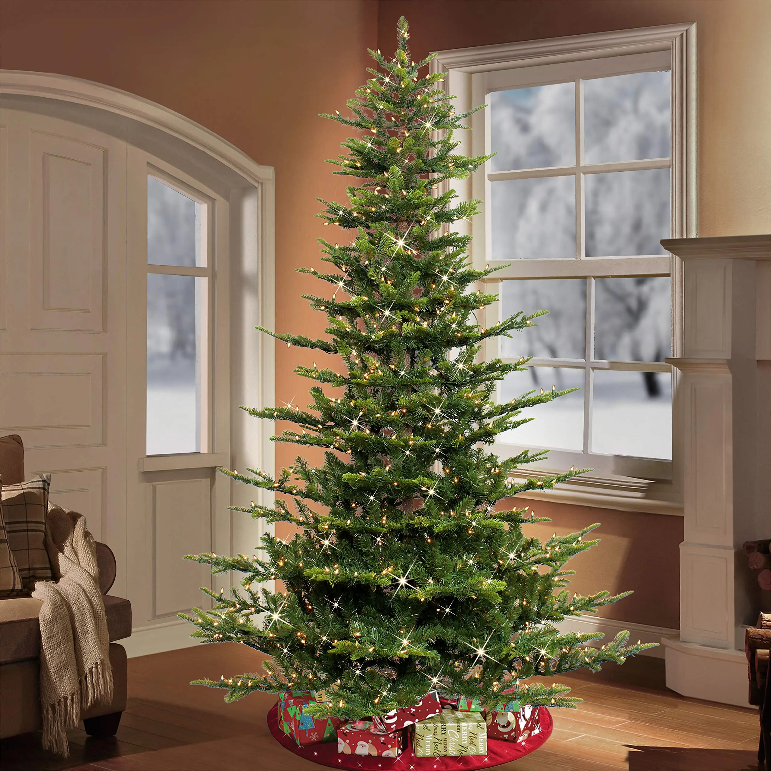 KG Xmas Supplier arboles de navidad Accept Various Styles And Sizes Christmas Tree Advanced Artificial Pre-lit Christmas Tree