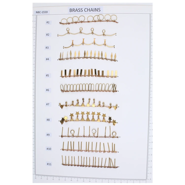 Handmade Fashion Brass Chain Raw