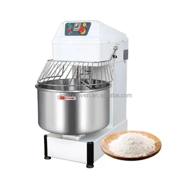 Commercial baking equipment bakery bread dough mixer / hs 50kg spiral mixer 200kg