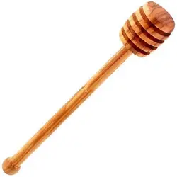 Rod bee stirrer muddler mini wooden spoon wood honey dipper stick server with jar