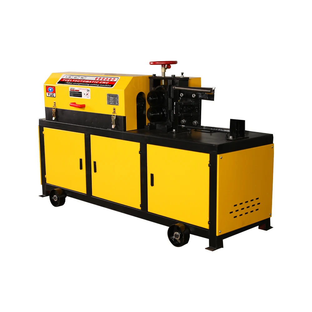Automatic rebar/ steel rod bar straightening and cutting machine rebar straightener and cutter