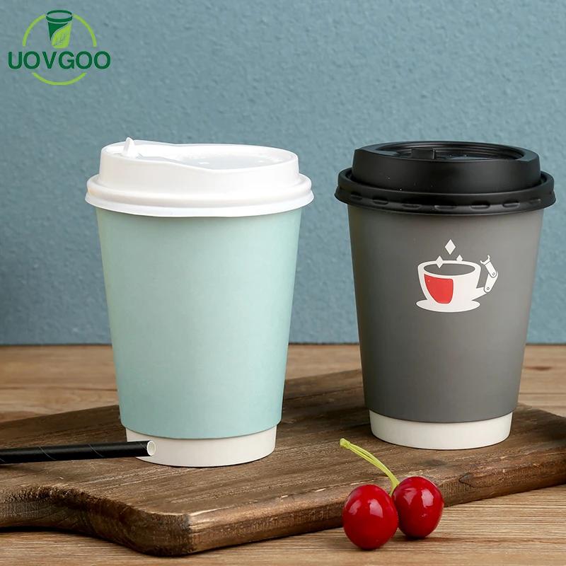 Eco Friendly Hot Drink Design Paper Cup Double Wall Paper Cups Wholesale Paper Coffee Cups