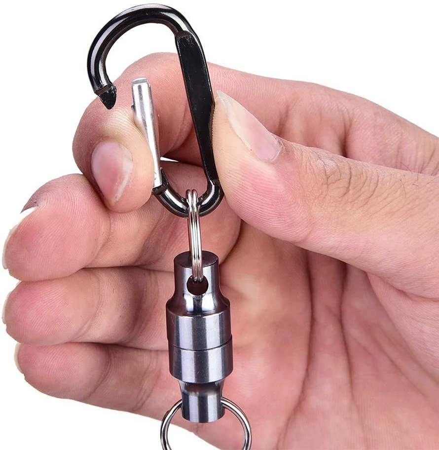 Wholesale Keyring Portable Promotional Super Strong Key Chain Quick Release Magnetic Magnet Metal Keychain
