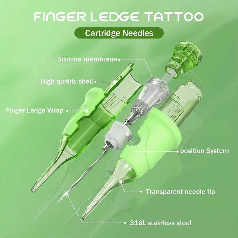 OEM ODM PMU SMP Cartridge 16Pcs/box Round Liner Long Taper CE Certificate Custom Permanent Makeup Tattoo Cartridge Needle
