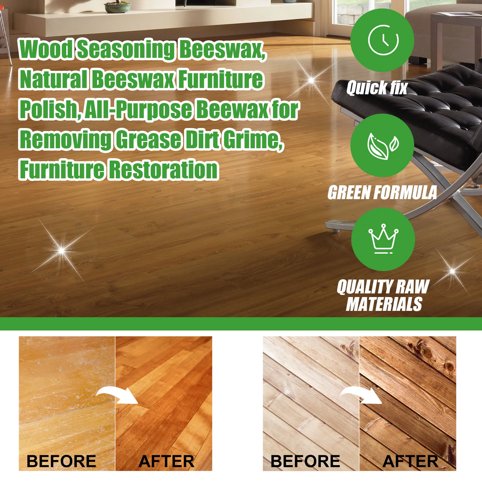 High Quality 100% Natural Beeswax Wooden Furniture Clean Polish Maintenance Scratch Remover Waterproof Floor Restoration Cream