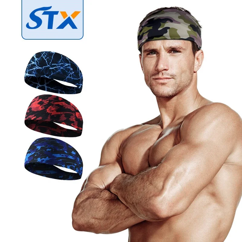 Shuntaixin  Custom Printed Elastic Headbands Running Sports Custom Turban Hairband Fitness Yoga Headband For Man