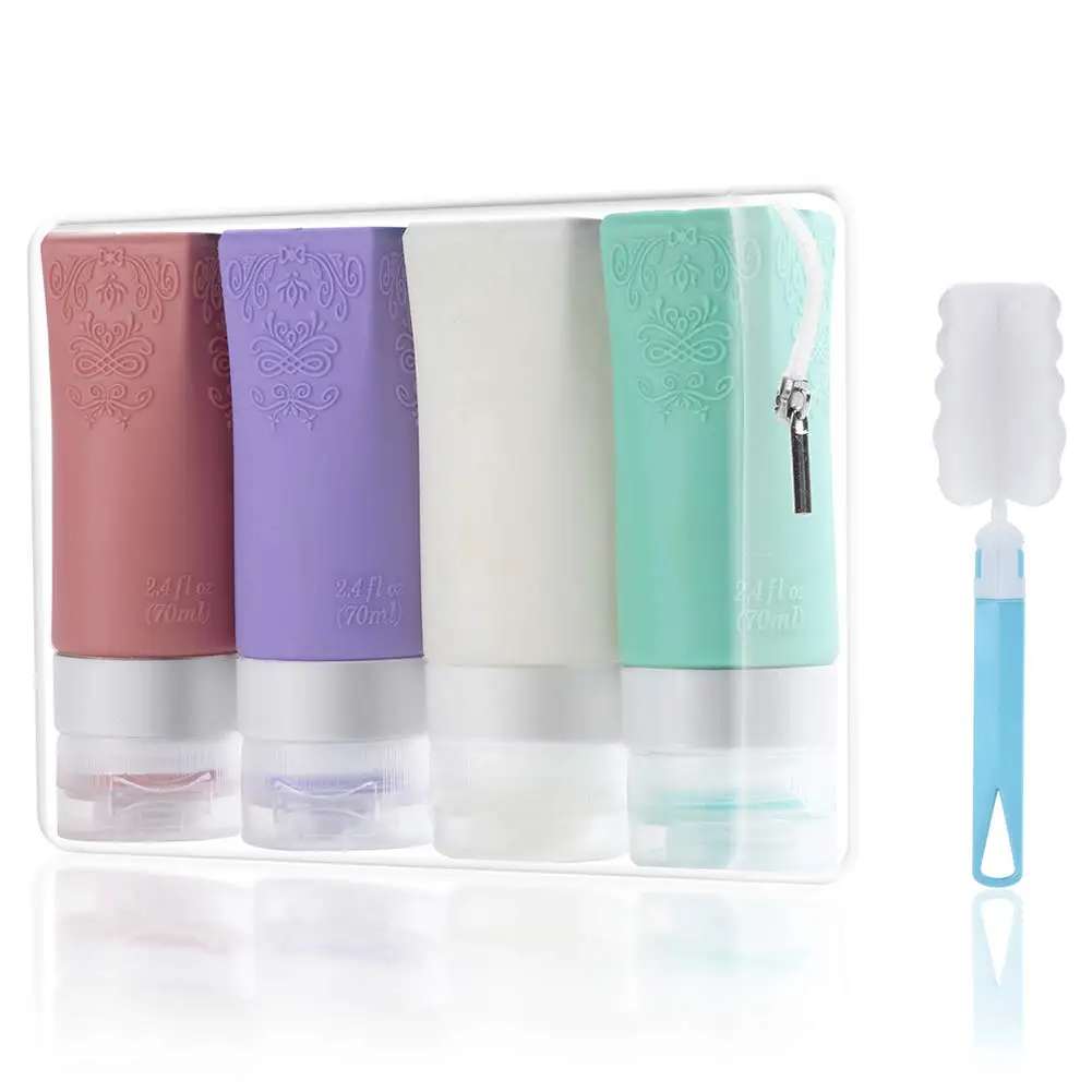 New Food Grade Eco-friendly Leakproof Outdoor Silicone Travel Bottle Apply Hand Sanitizer Hydrating Fluid