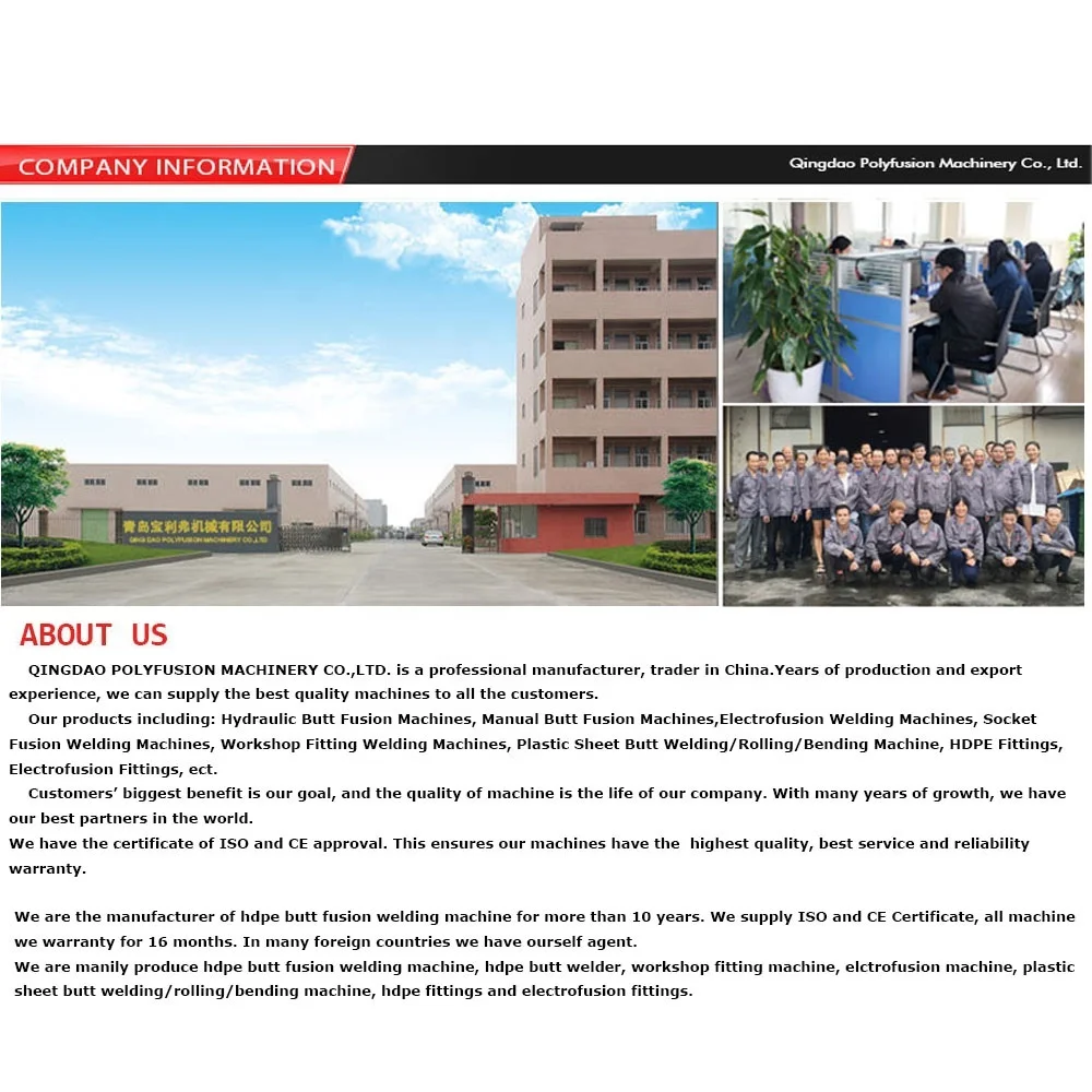 20-315mm Poly Pipe Electro Fusion Welding Machine termofusion machine Butt Welders