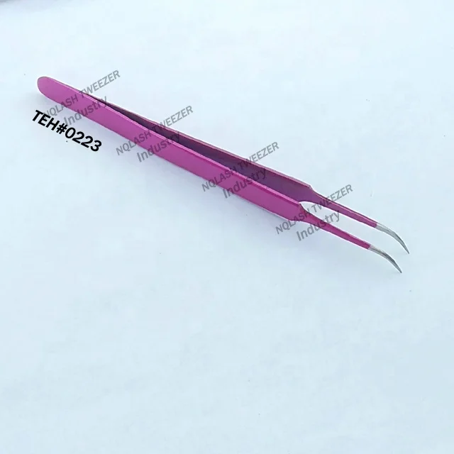 
Diamond Grip Plasma Gold Color Eyelash Extension Tweezers / Russian Volume Tweezers Custom Private Label 
