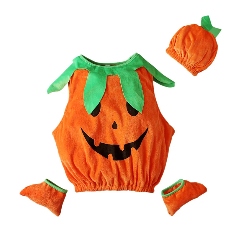 Halloween Costume Cosplay Pumpkin Kids Clothing Happy Halloween Sets