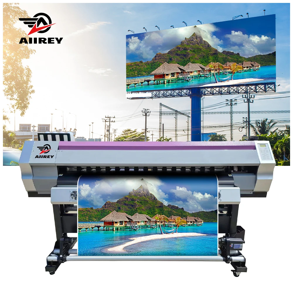 AIIREY 1.6m 1.8m large format eco solvent printer outdoor flex banner posters textile dye sublimation printing machine