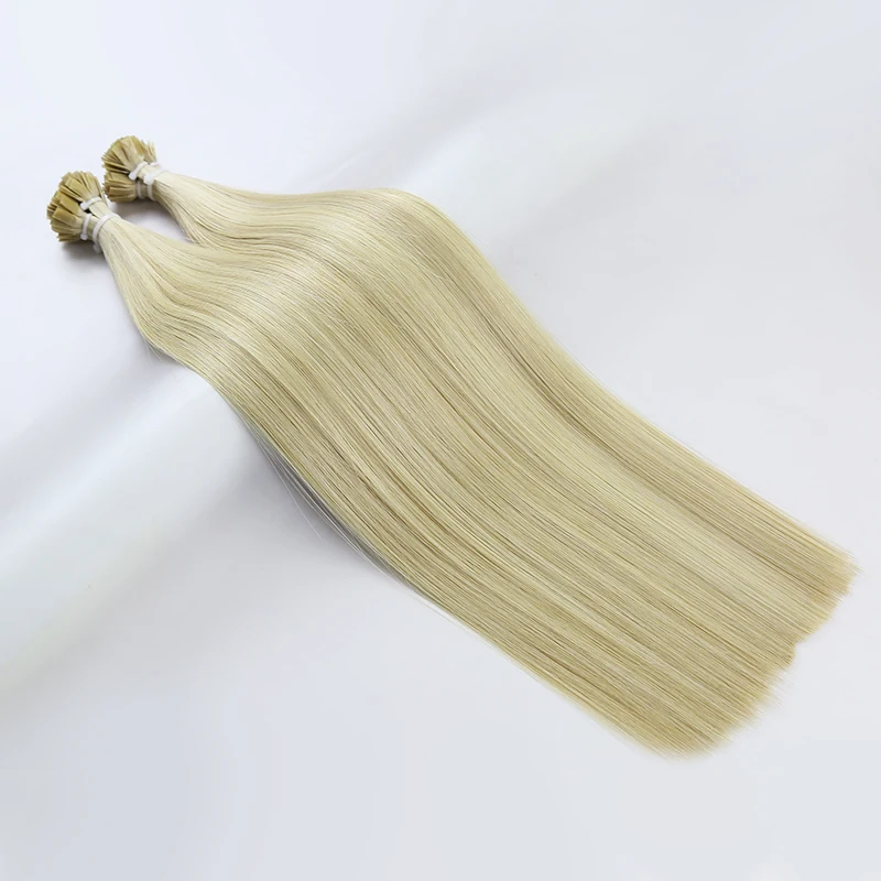 Factory Double Drawn Virgin Raw 100% Remy Human Hair Prebonded Keratin Nail U Tip Flat Tip Hair Extension