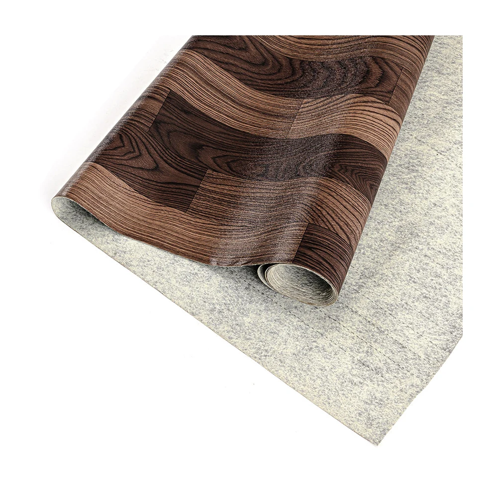 Non-Slip Wood Luxury Cheap High Gloss Linoleum Flooring Rolls, Marble Look Vintage Waterproof Linoleum Flooring Rolls