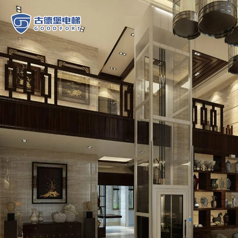 Elegant Glass Capsule Elevator for Home Living