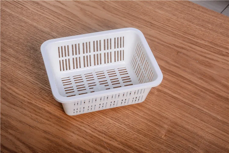 kitchen vegetable  fruit wash  plastic pp rectangular sieve square plastic sieve