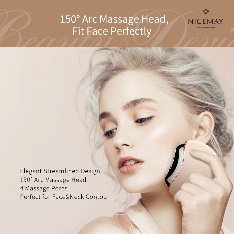 Nicemay Radio Frequncey Therapy EMS Fine Line Remover Anti-aging Neck Massager
