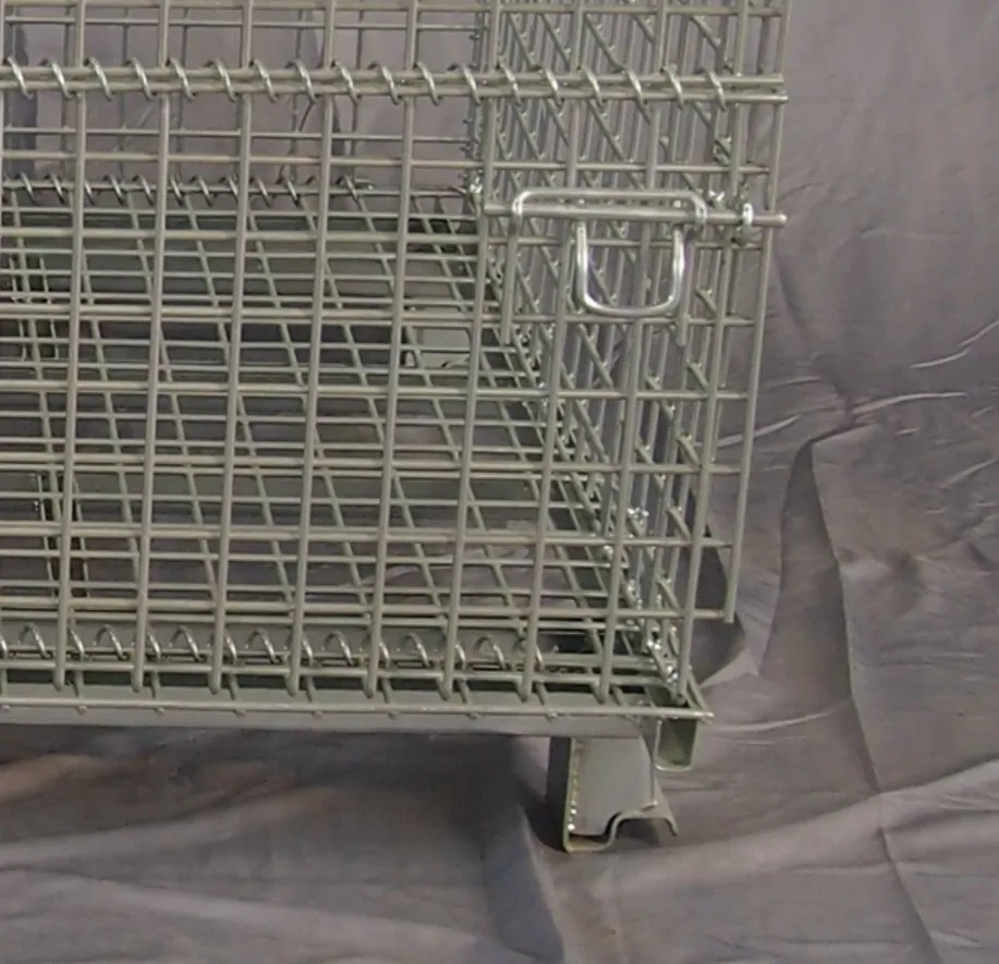 BHK34 Foldable and Stackable Mesh Box Wire Cage Pallet wire mesh container with high quality