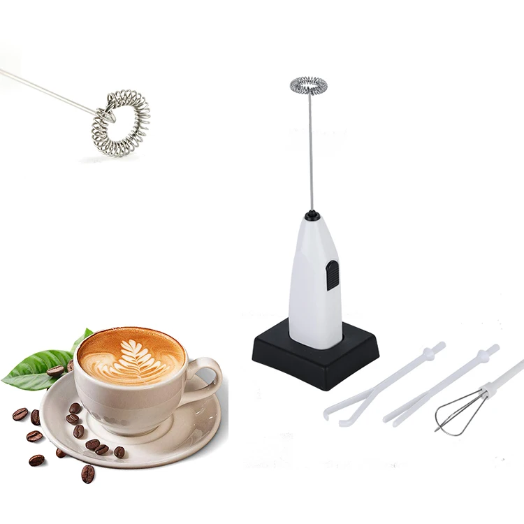 Factory Price Coffee Foam Maker Battery Operated Home Kitchen Electric Milk Frother With 304 Stainless Steel