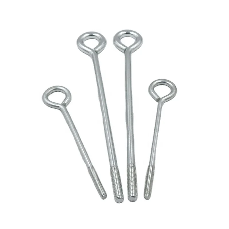 Power fittings pole line hardware scaffolding steel eye screw pigtail screw welded eyebolt with welded washer