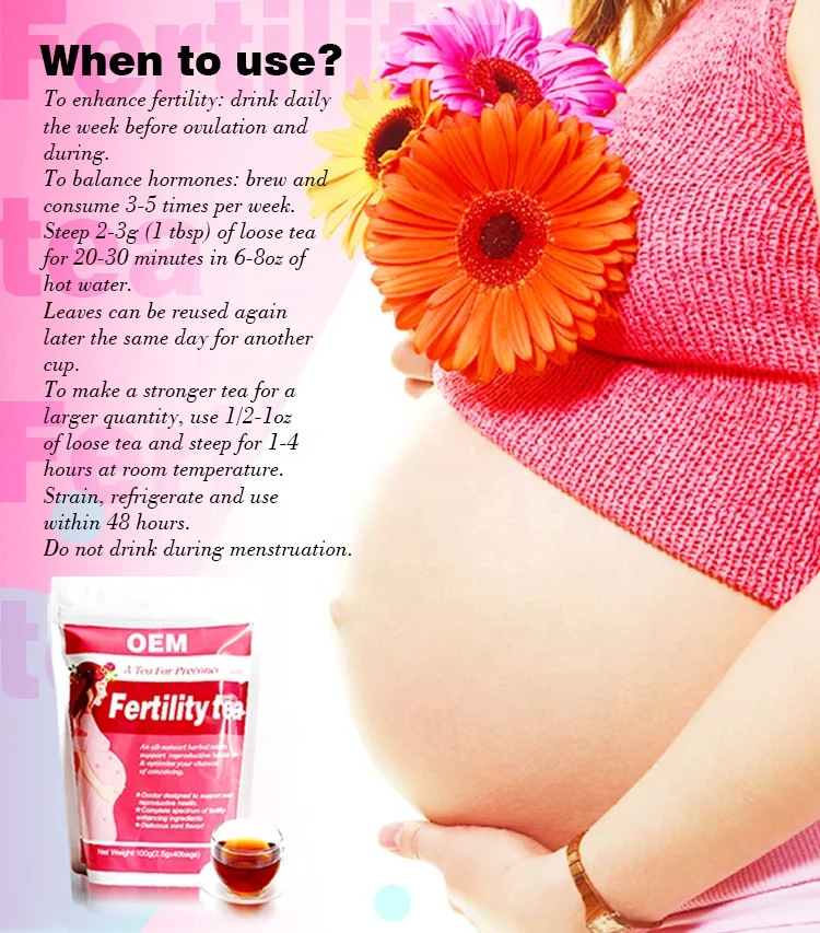 Womb Toxins Warm Detox Women Fertility Tea Helps in Cleansing Uterine Supplements of to Get Pregnancy.