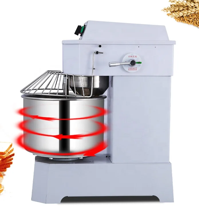 Supertise China 50kg flour capacity 130L Spiral Dough Mixer Bread Making Machine Bakery Equipment With CE