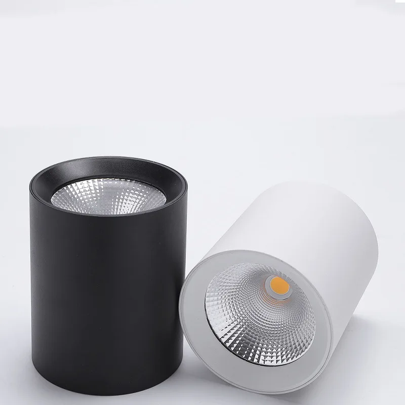Non Perforated Ceiling Mounted Led Tube Light Circular Cob Hanging Wire Surface Mounted Spotlight Aisle Light