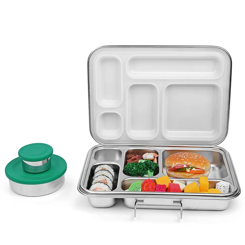 Good qualitysale Stainless steel lunch box student bento bowl with lid sealed tiffin stainless steel bento lunch box