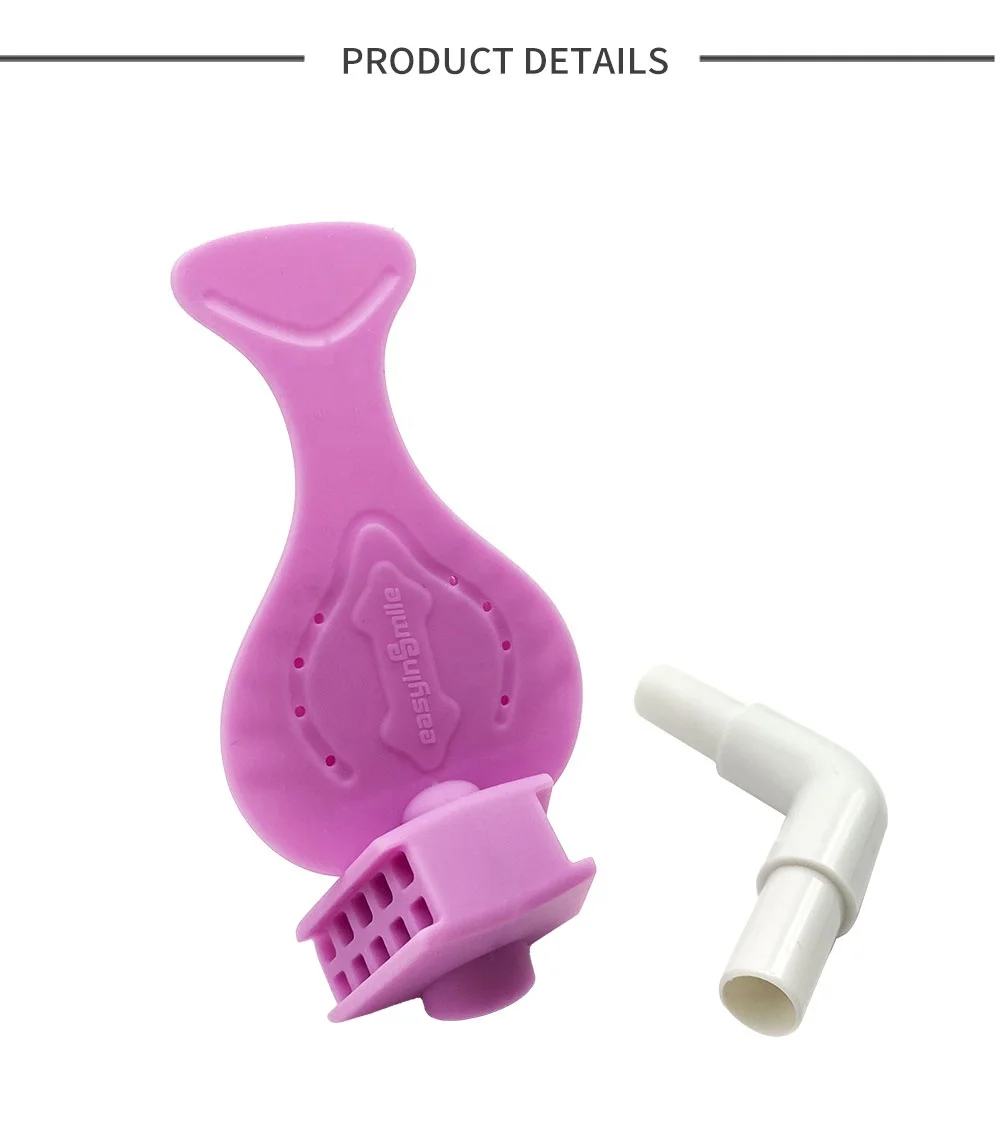 Easyinsmile dental materials Suction Dental Shield System Soft Silicone with Suction Tube Mouth Props