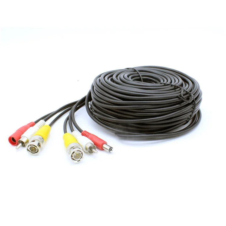 20M BNC RCA DC Plug All In One Video Audio And Power Cable for CCTV Camera